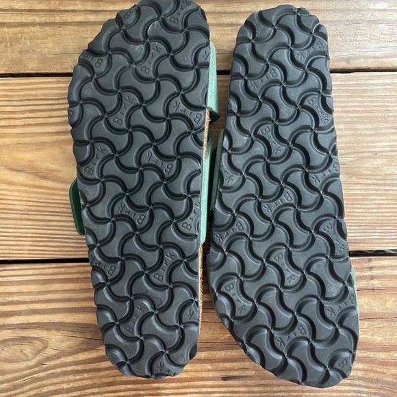 Birkenstock Siena Suede Leather Green Thyme sparkle Like New EU 37 / US 6.5 - 7 - Picture 11 of 16